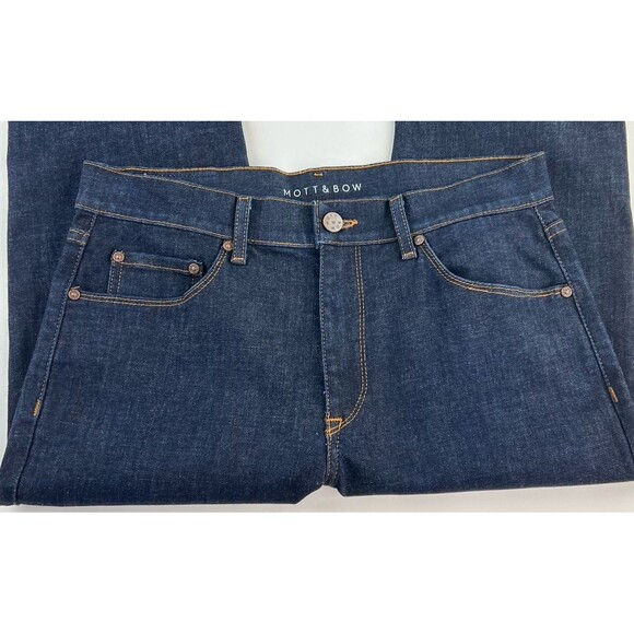 Mott & Bow Slim Crosby Denim Jeans Mens 32x32 Dark Wash Blue Stretch - Picture 5 of 9